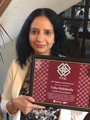 PTAC Pipeline Leadership Award recognizes Usha Mulukutla