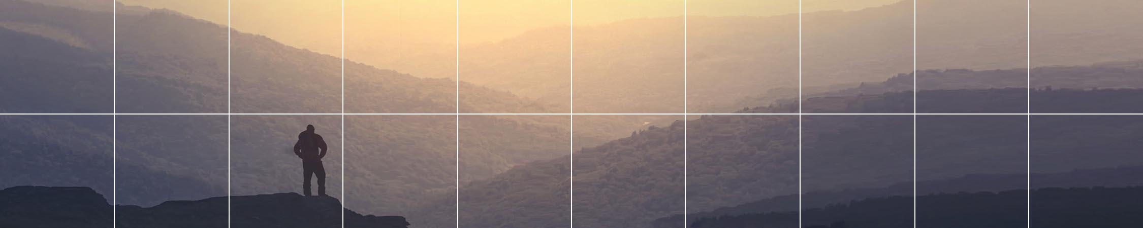 Personne au sommet d’une montagne