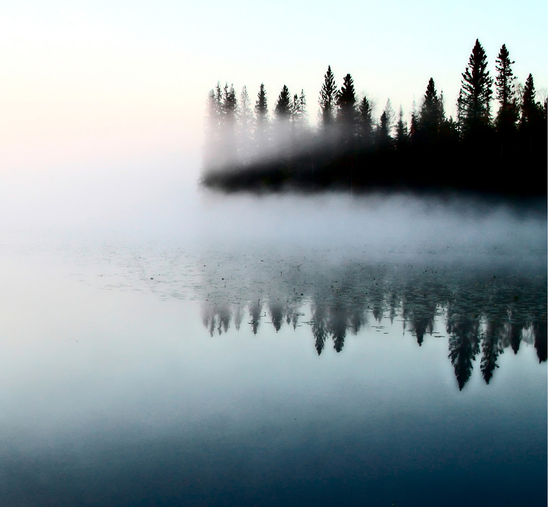 Lac dans le nord de la Saskatchewan