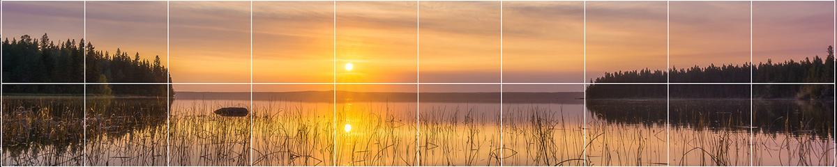 Lever du soleil, Kingsmere Lake, Saskatchewan