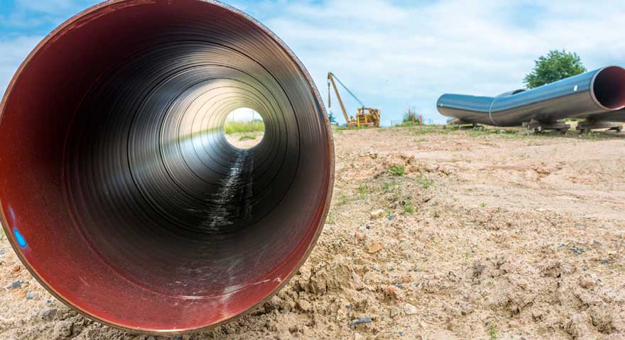 Vue intérieure d’un pipeline