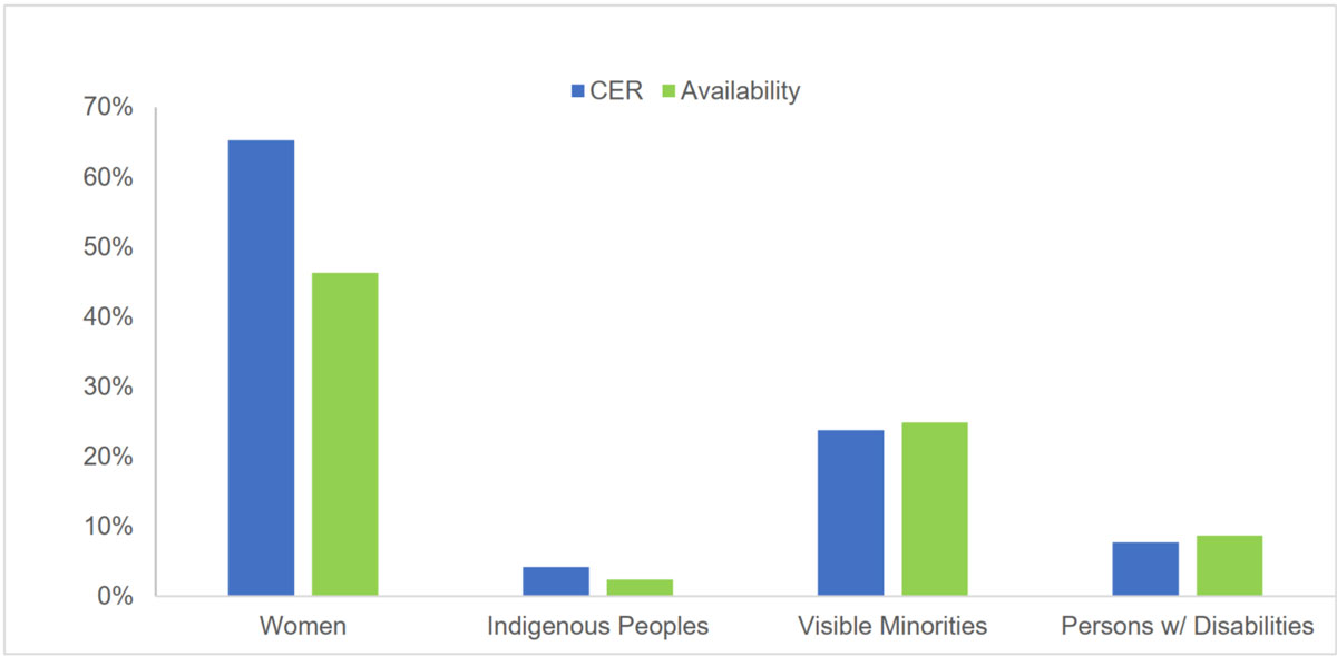 Figure 2: Employment Equity Representation 2023-2024