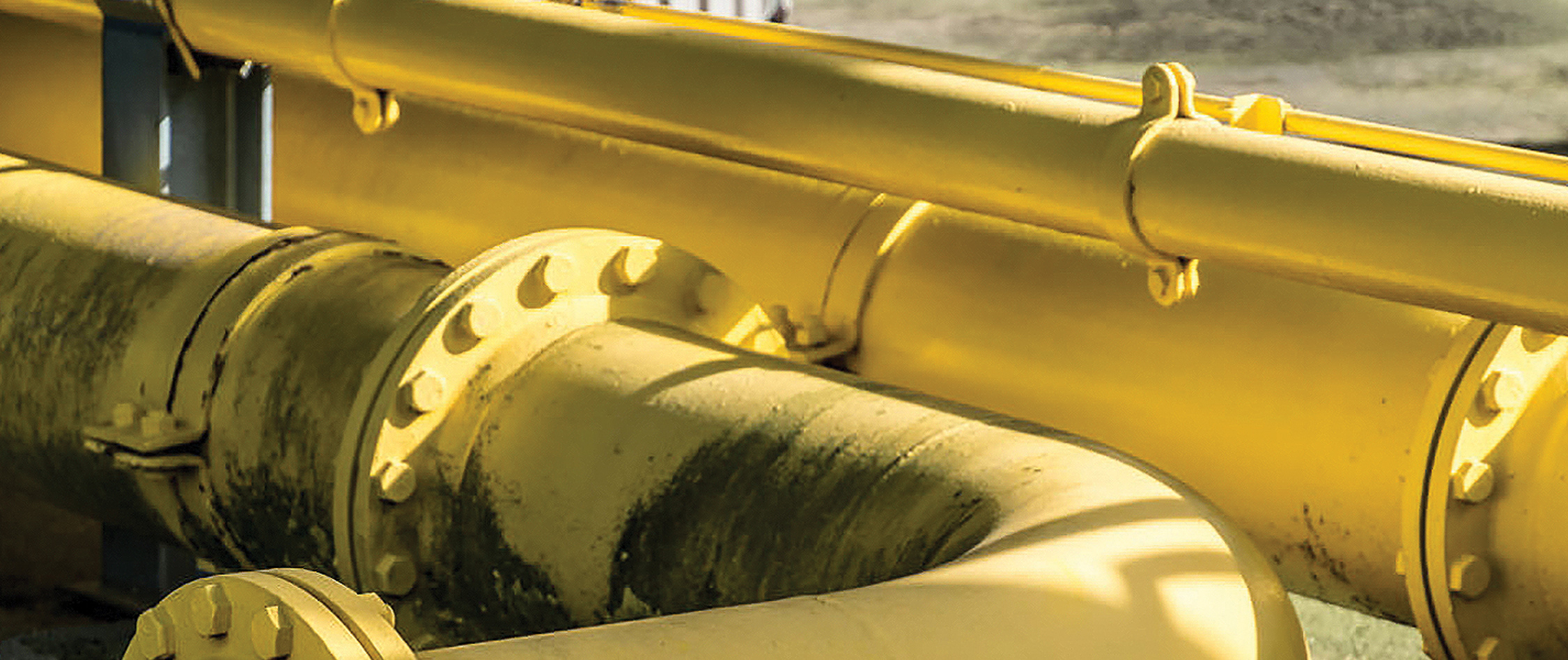 Joints de conduite de couleur jaune