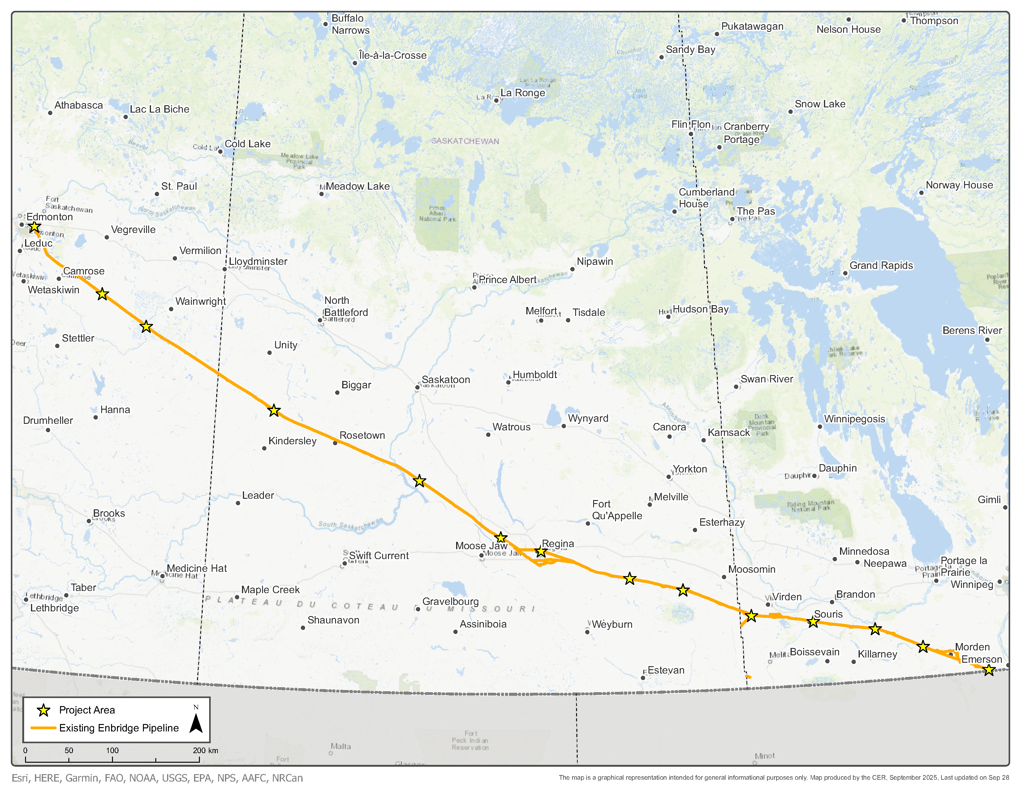 Enbridge - Line 1 Optimization map