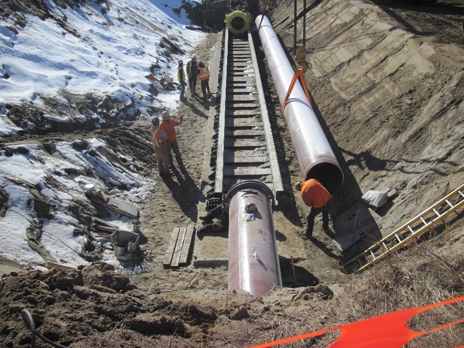 Travaux de construction du programme de remplacement de la canalisation&nbsp;3, octobre 2017