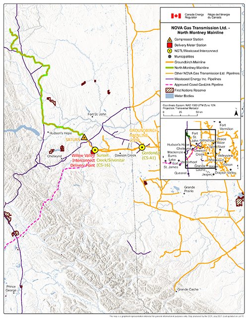 Enbridge Mainline map