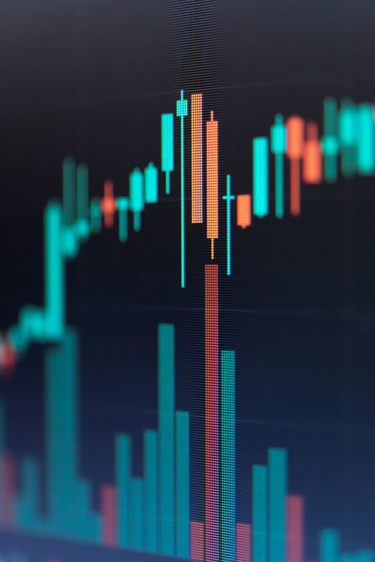 Graphique des tendances du marché boursier.
