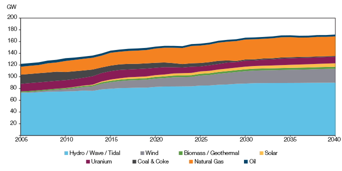 Electricity Capacity by Fuel Type