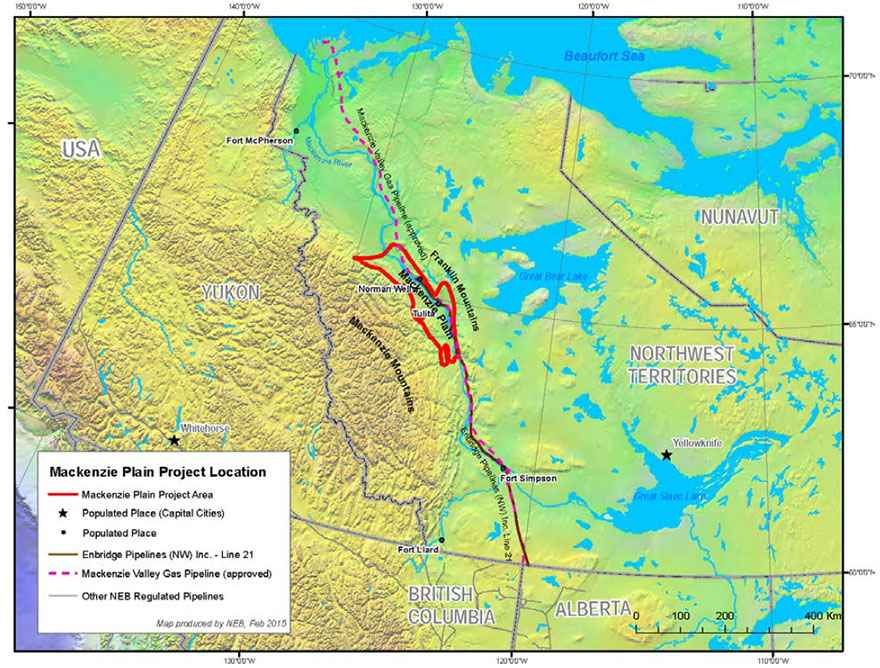 Figure 1: Generalized location of the project area showing geographic extent