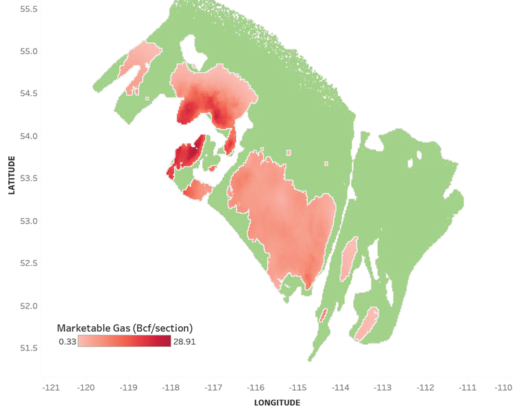Figure A1 &ndash; Duvernay Shale Expected Marketable Gas