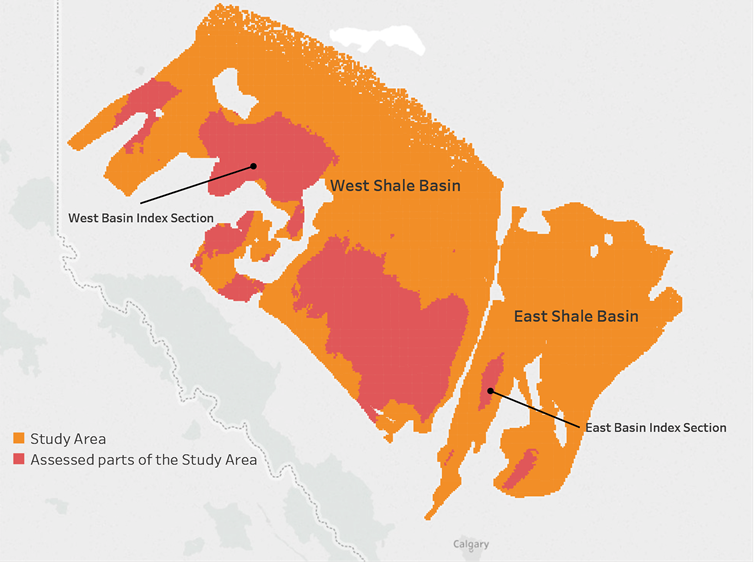 Figure&nbsp;B1 &ndash; Duvernay Shale Study Area