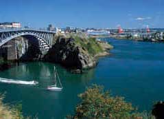 Rivi&egrave;re Saint John - les chutes r&eacute;versibles