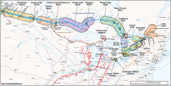 Figure A2.10 TransCanada Mainline System Map