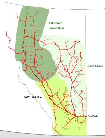 Figure A2.4 NGTL System Map