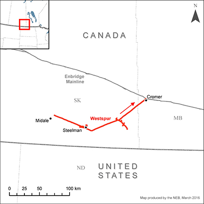 Map – Enbridge Westspur Pipeline