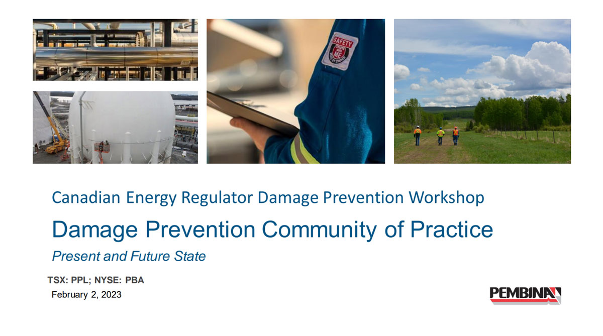 Damage Prevention Community of Practice - Present and Future State