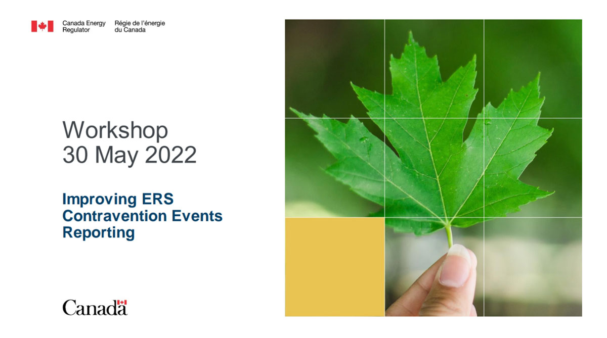 Workshop - May 30, 2022 - Improving ERS Contravention Events Reporting