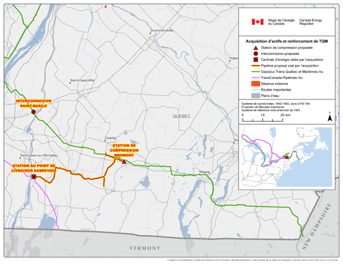 Carte du Réseau de TQM