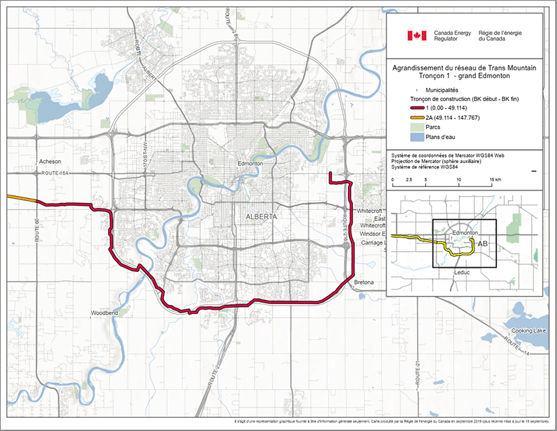 Arandissement du rédrsu de Trans Mountain 1 &ndash; Grand Edmonton
