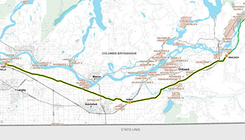 Tronçon 6 - Fraser Valley – Langley (Colombie-Britannique)