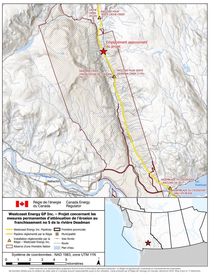 Projet d’agent réducteur de traînée proposé par Trans Mountain Pipeline ULC