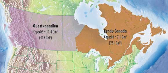 Figure&nbsp;3.4 - Distribution et stockage de gaz naturel en&nbsp;2009