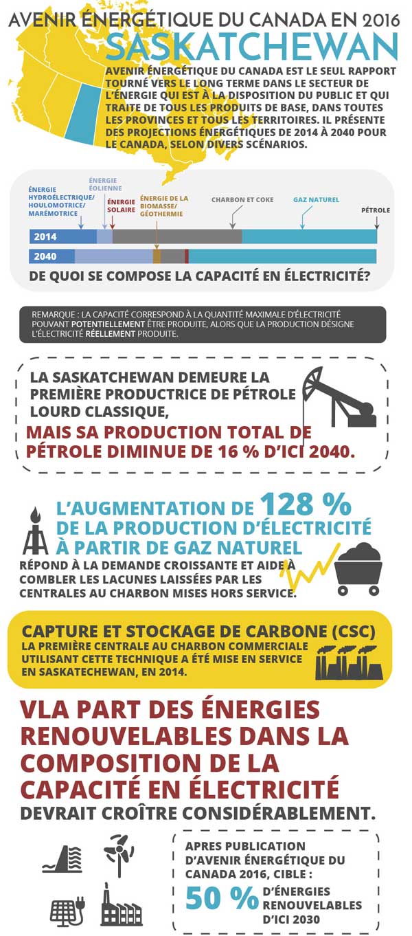Principales conclusions en infographique pour Saskatchewan