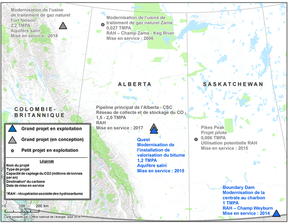 Projets de CSC au Canada