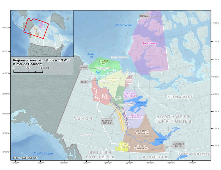 Figure 1: Régions visées par l’étude