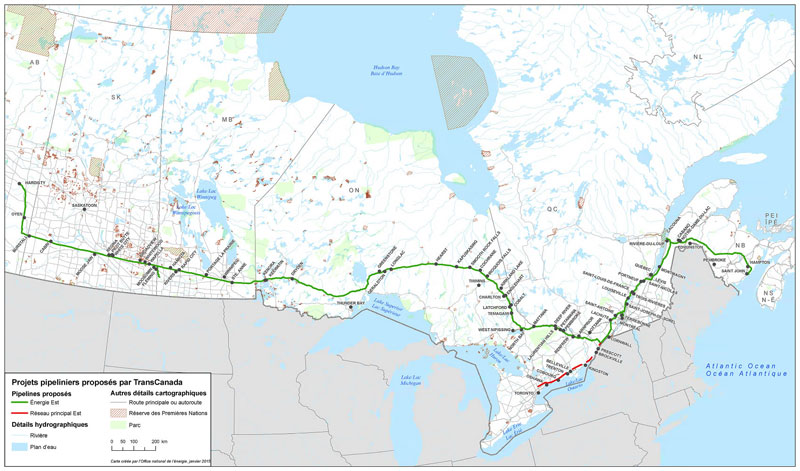 CARTE 1&nbsp;: Tracé du projet propose