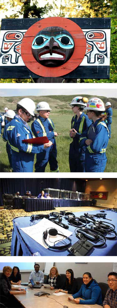 Totem, inspection, salle d'audience, personnel de l'Office
