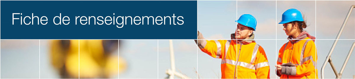 Fiche de renseignements