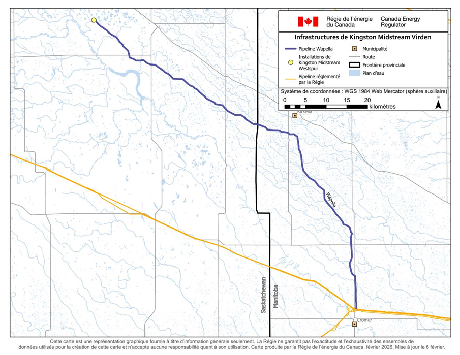 Carte 2 – Réseau Virden de Kingston Midstream